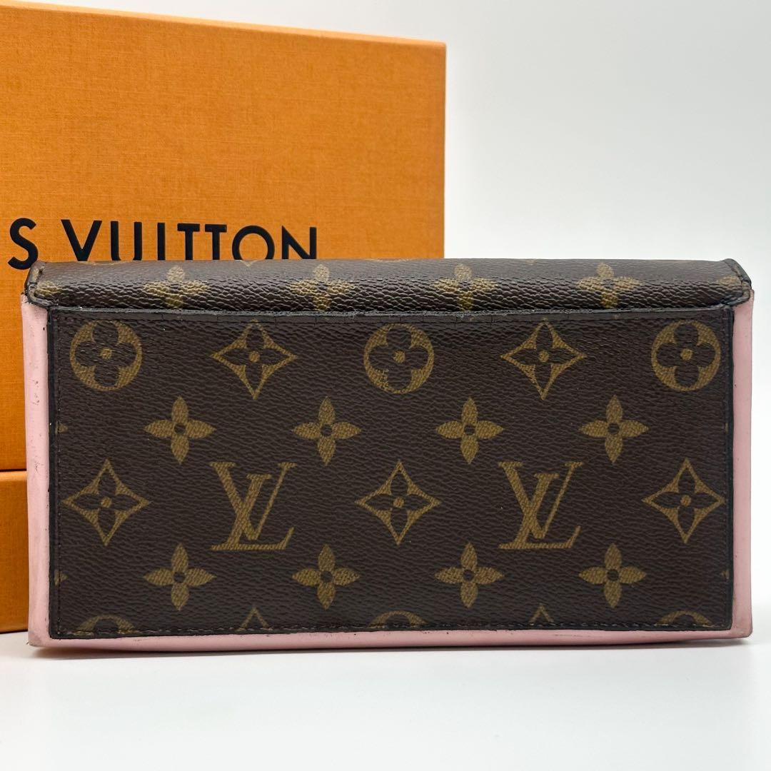 Louis Vuitton Portefeuille Flor Monogram Wallet Sarah Pink — view 3