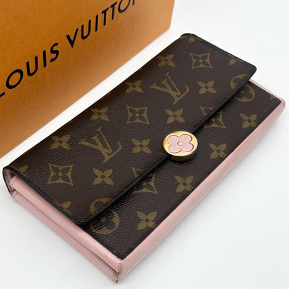 Louis Vuitton Portefeuille Flor Monogram Wallet Sarah Pink — view 4