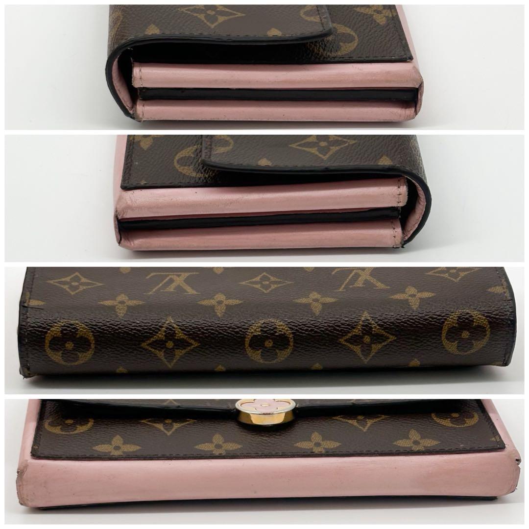 Louis Vuitton Portefeuille Flor Monogram Wallet Sarah Pink — view 6