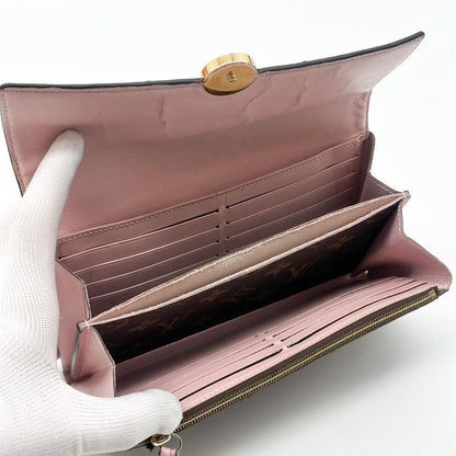 Louis Vuitton Portefeuille Flor Monogram Wallet Sarah Pink — view 9