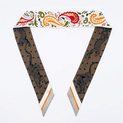 Hermes Twilly Cheetah Bandana Scarf with Tags Excellent Condition