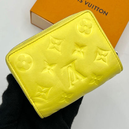 Louis Vuitton Cousin Portefeuille Bifold Wallet Yellow Embossed