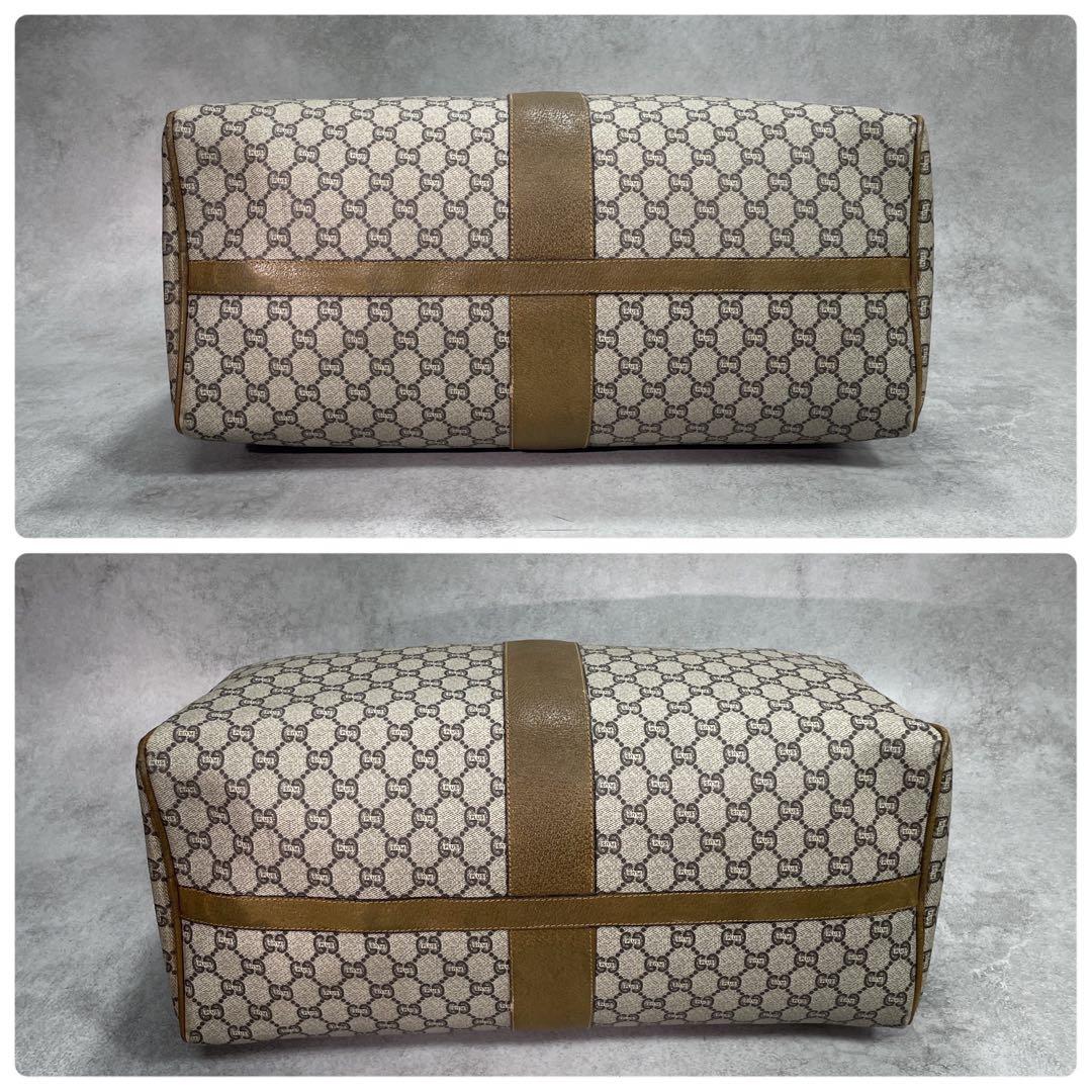 Gucci GG Boston Bag Hand Brown Leather Logo — view 8