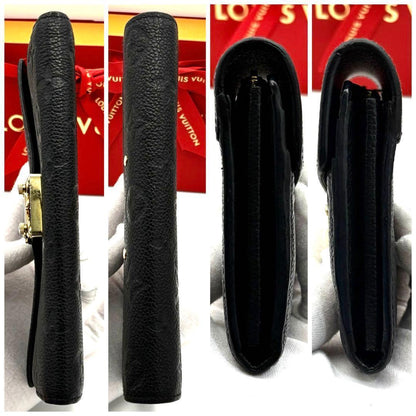 Louis Vuitton Portefeuille Sarah Metis Empreinte Black Wallet — view 6