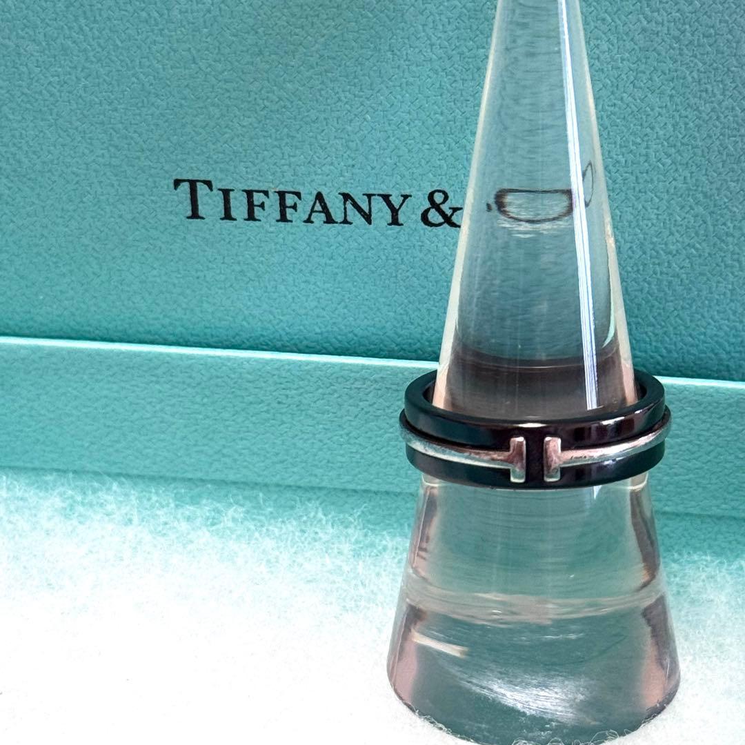Tiffany & Co Ring T Wire Titanium 925 Sterling Silver