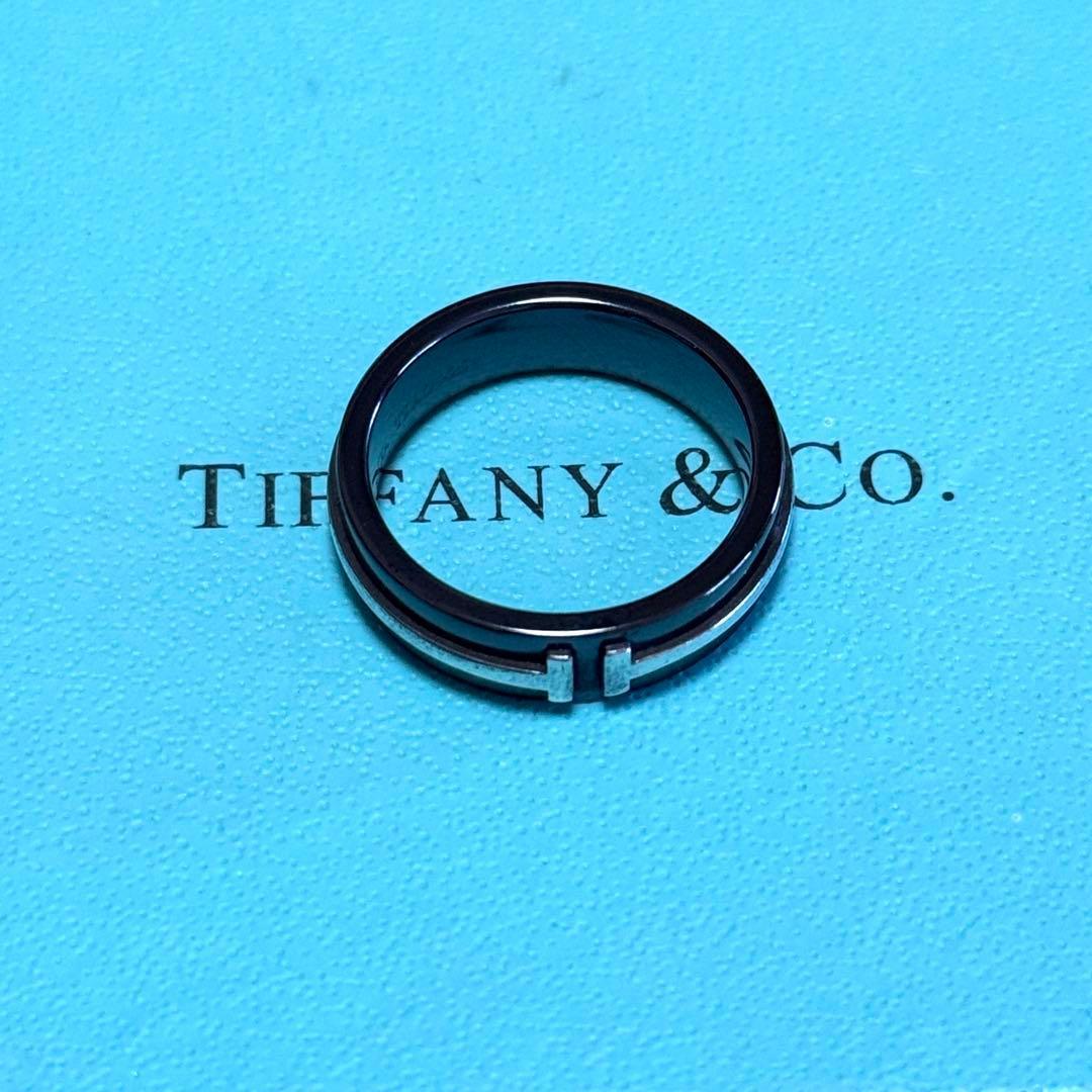 Tiffany & Co Ring T Wire Titanium 925 Sterling Silver — view 2