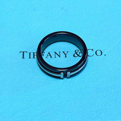 Tiffany & Co Ring T Wire Titanium 925 Sterling Silver — view 2