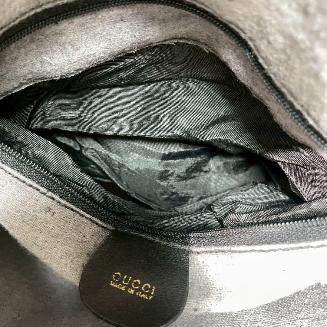 Gucci Shoulder Bag 2-Way Bamboo Black Leather — view 6