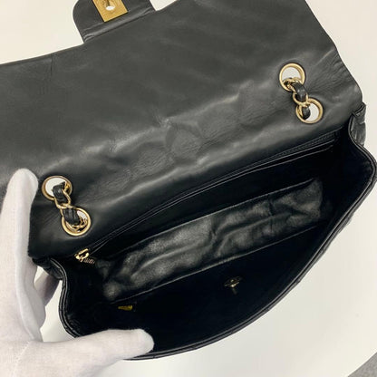 Chanel Chanel Cocomark Quilted Lambskin Double Chain Shoulder Bag