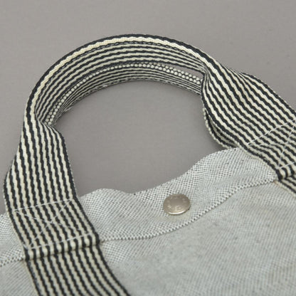 Hermes New Fourre Tout MM Tote Bag Canvas Gray Black — view 5