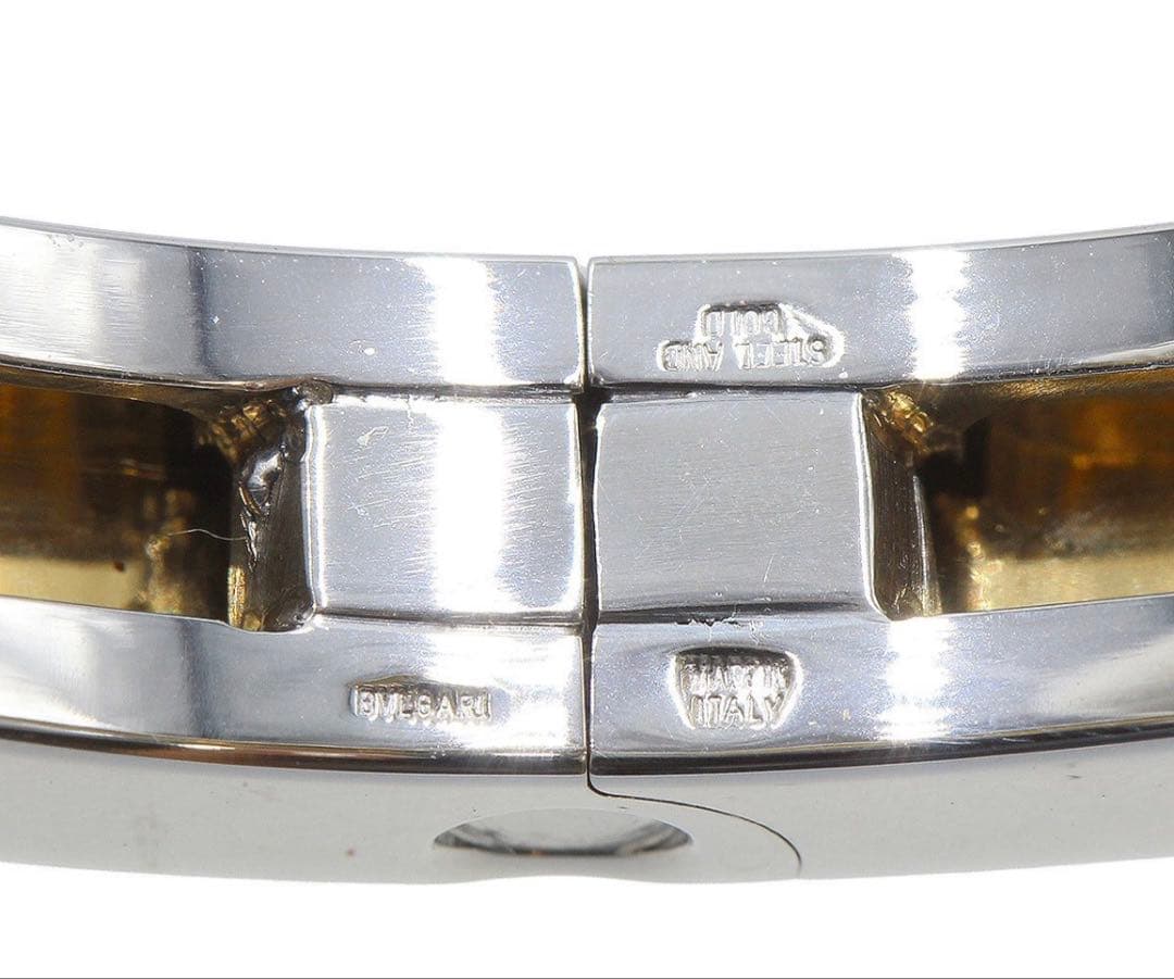 Bvlgari SS 18k Yellow Gold B.zero1 Bangle Bracelet — view 6