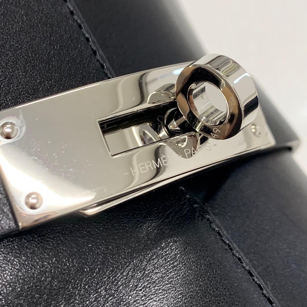 Hermes Neo Leather Kelly Hardware Short Boots Black