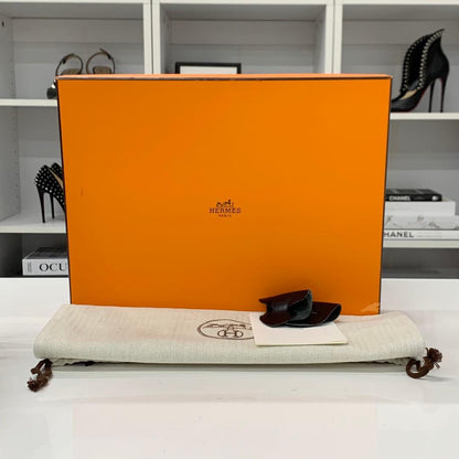 Hermes Neo Leather Kelly Hardware Short Boots Black