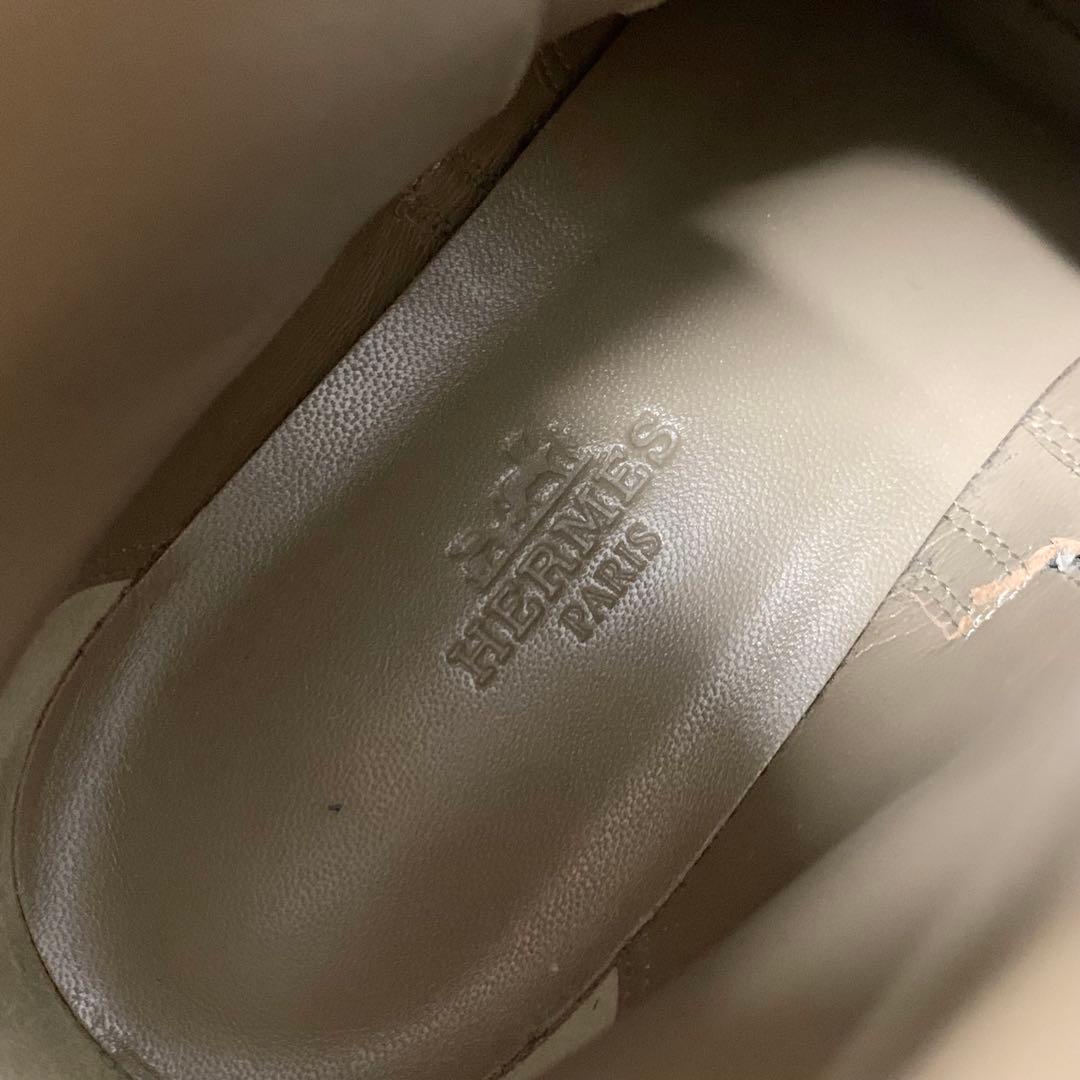 Hermes Neo Leather Kelly Hardware Short Boots Black