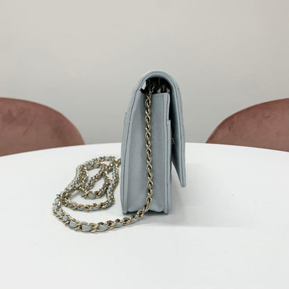 Chanel CC Logo Quilted Chain Wallet Shoulder Bag — view 2