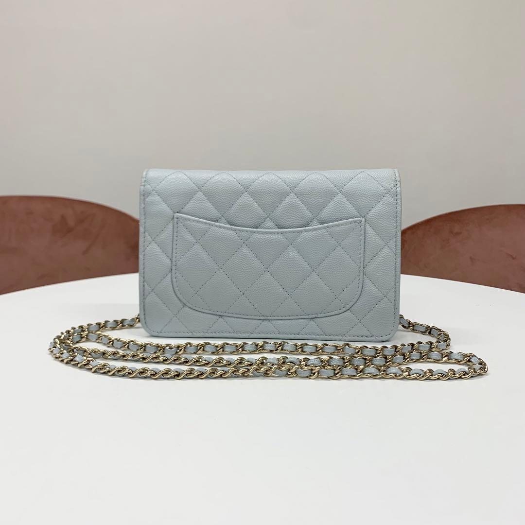 Chanel CC Logo Quilted Chain Wallet Shoulder Bag — view 3