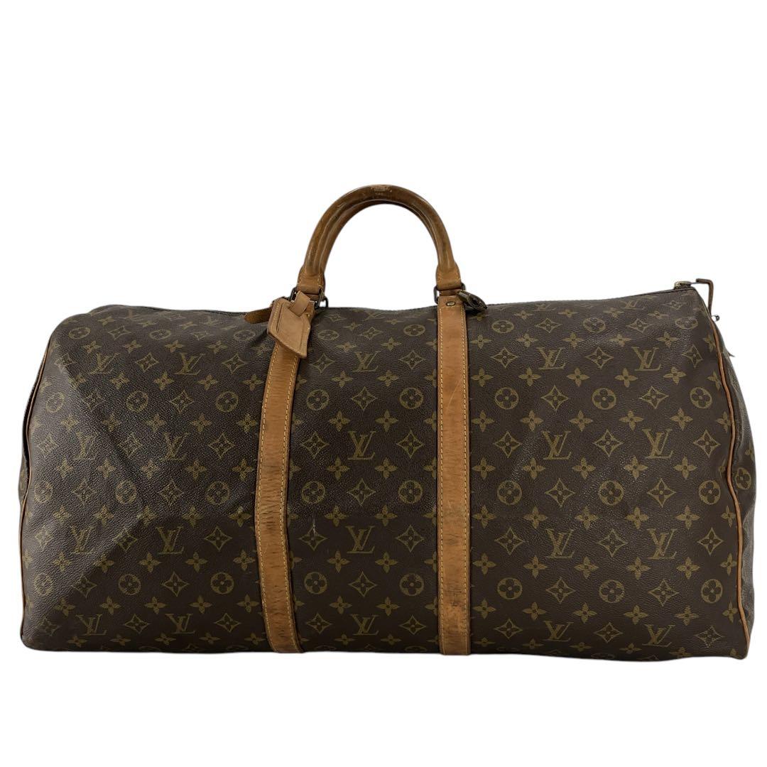 Louis Vuitton Keepall 60 Monogram Boston Bag Pvcleather Padlock