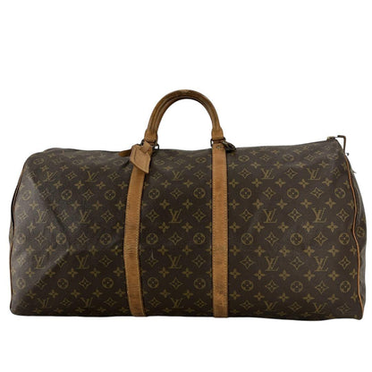 Louis Vuitton Keepall 60 Monogram Boston Bag Pvcleather Padlock