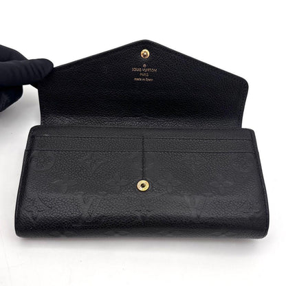 Louis Vuitton Monogram Empreinte Portefeuille Sarah Noir Black Wallet — view 3