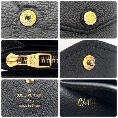 Louis Vuitton Monogram Empreinte Portefeuille Sarah Noir Black Wallet — view 7