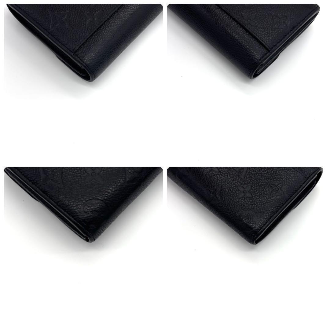 Louis Vuitton Monogram Empreinte Portefeuille Sarah Noir Black Wallet — view 9