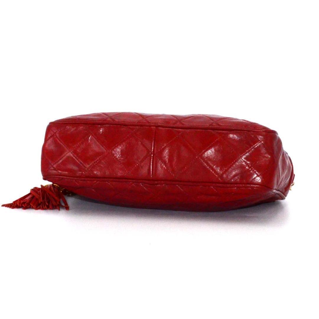 Chanel Quilted Lambskin Fringe Chain Shoulder Bag