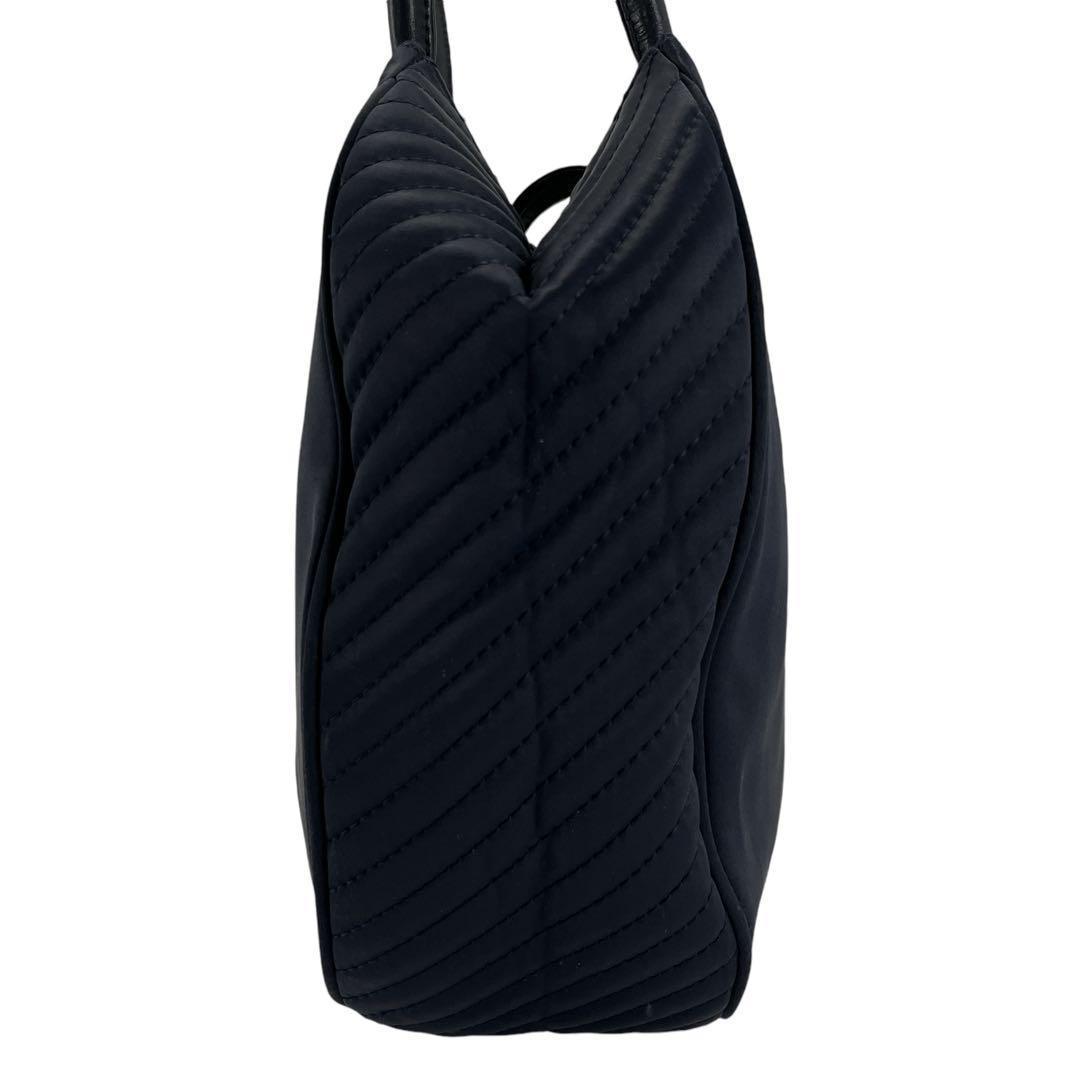 Yves Saint Laurent YSL Logo Handbag Shoulder Strap Nylon Navy Y2k