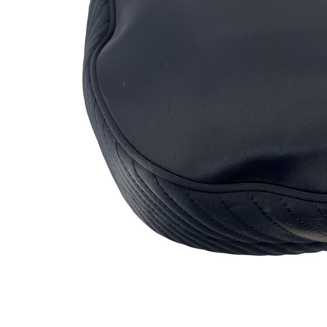 Yves Saint Laurent YSL Logo Handbag Shoulder Strap Nylon Navy Y2k