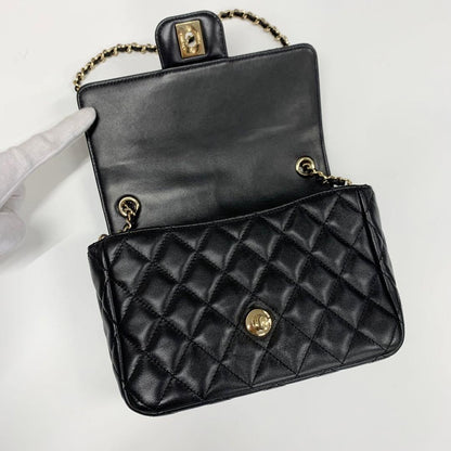 Chanel Quilted CC Logo Heart Chain Shoulder — view 6