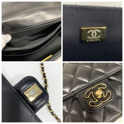 Chanel Quilted CC Logo Heart Chain Shoulder — view 9