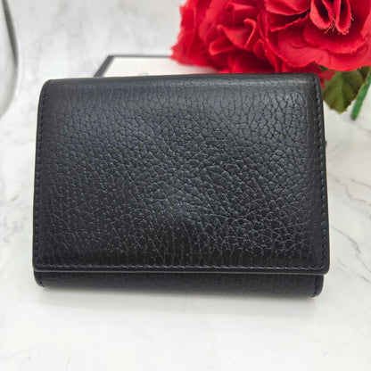 Gucci Fold Wallet GG Marmont Black — view 2