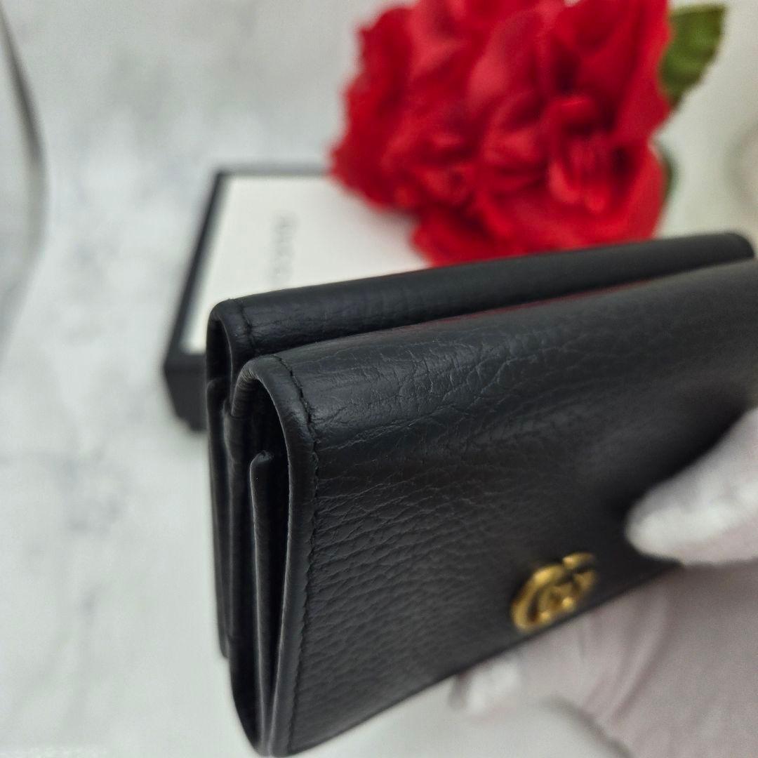 Gucci Fold Wallet GG Marmont Black — view 4