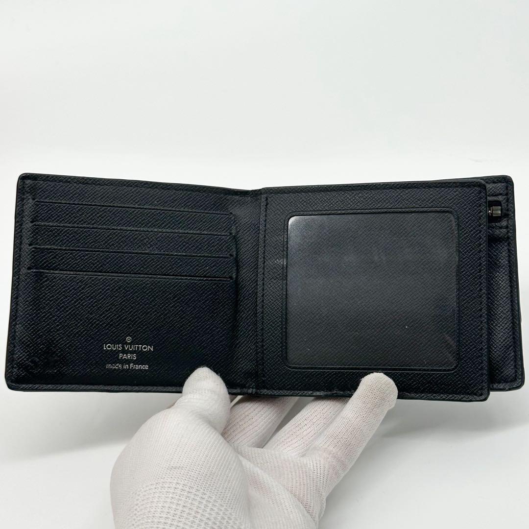 Louis Vuitton Portefeuille Amerigo NM Taiga Compact Marco Wallet — view 8