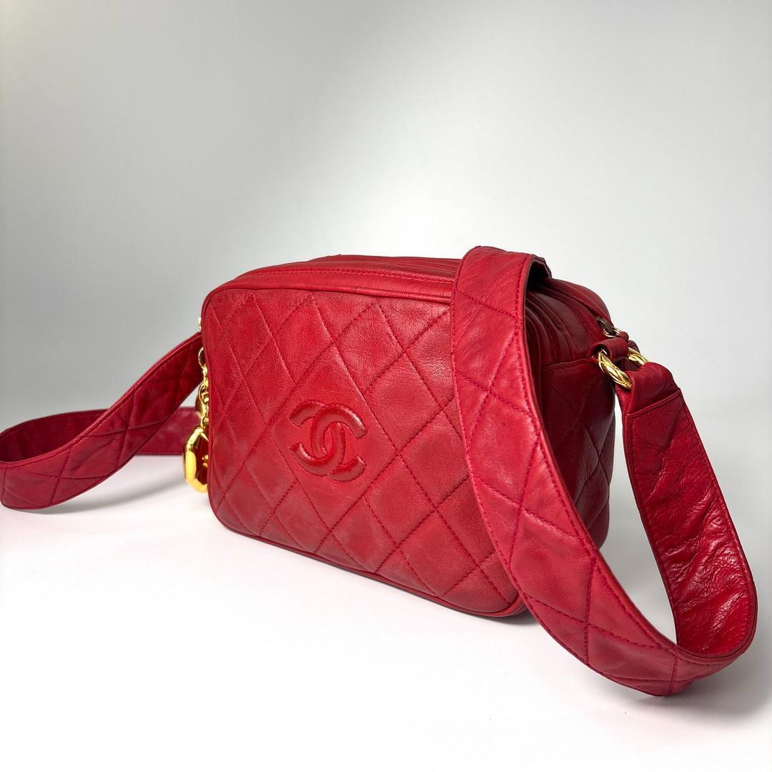 Chanel Super Quilted Lambskin Shoulder Bag Double Charm — view 2