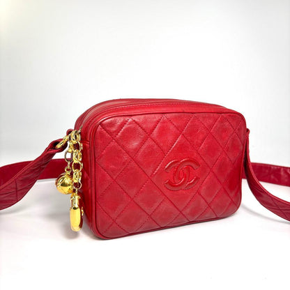Chanel Super Quilted Lambskin Shoulder Bag Double Charm — view 3
