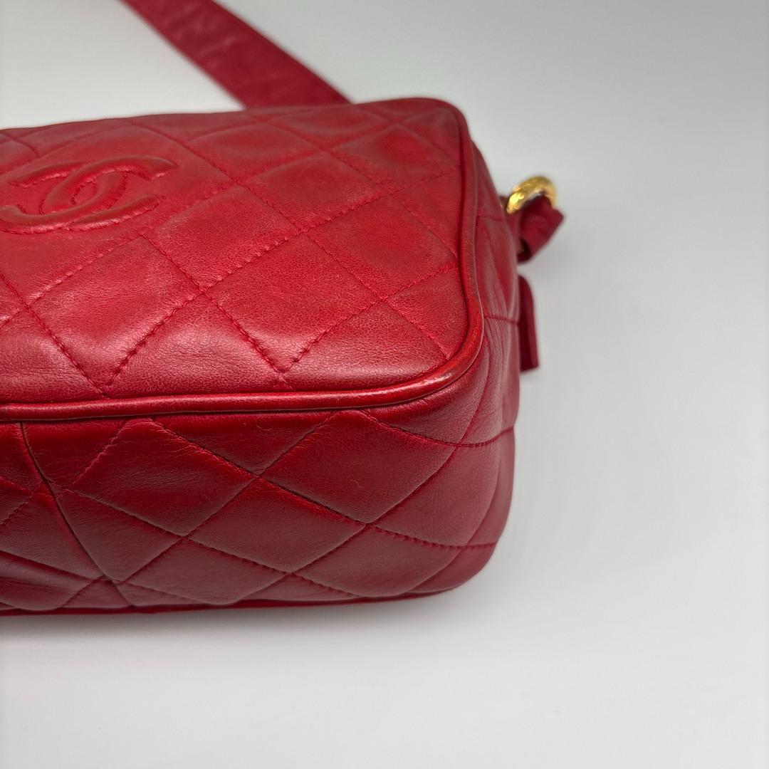 Chanel Super Quilted Lambskin Shoulder Bag Double Charm — view 9