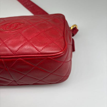 Chanel Super Quilted Lambskin Shoulder Bag Double Charm — view 9