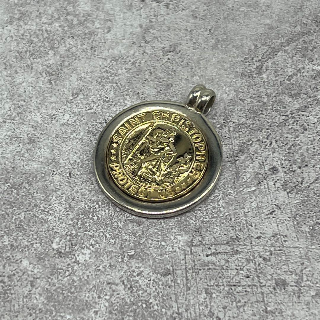 Tiffany & Co St Christopher Pendant Silver YG