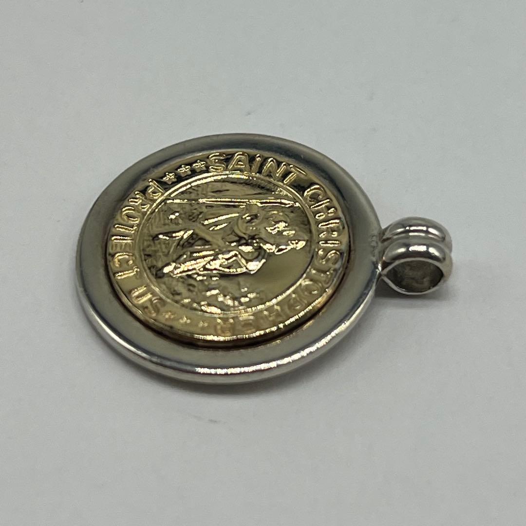 Tiffany & Co St Christopher Pendant Silver YG — view 3
