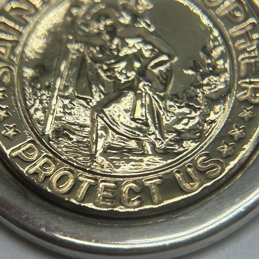 Tiffany & Co St Christopher Pendant Silver YG — view 8