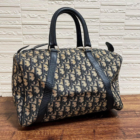 Dior Trotter Canvas Leather Mini Boston Hand