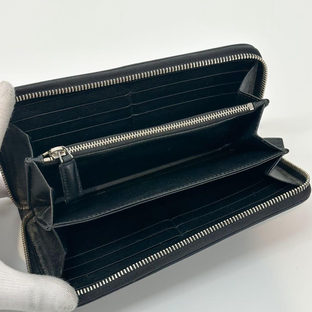 Prada Saffiano Zip Around Wallet Bicolor — view 9