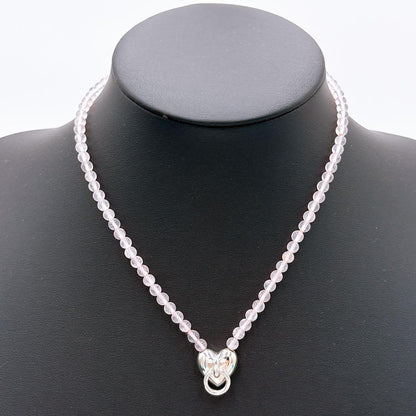 Tiffany & Co Door Knocker Quartz Necklace 925 Silver