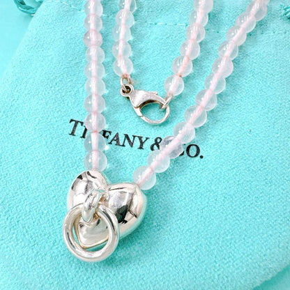 Tiffany & Co Door Knocker Quartz Necklace 925 Silver