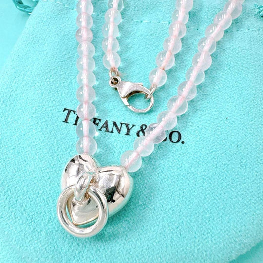Tiffany & Co Door Knocker Quartz Necklace 925 Silver