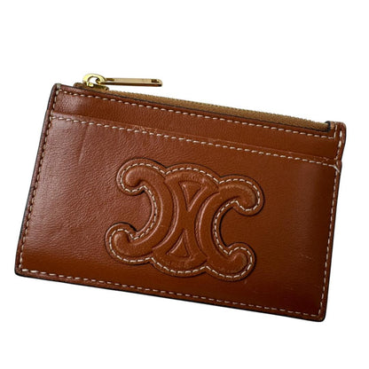 Celine Zip Card Case Cuir Triomphe Fragment