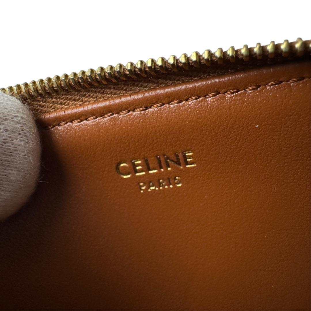 Celine Zip Card Case Cuir Triomphe Fragment — view 5