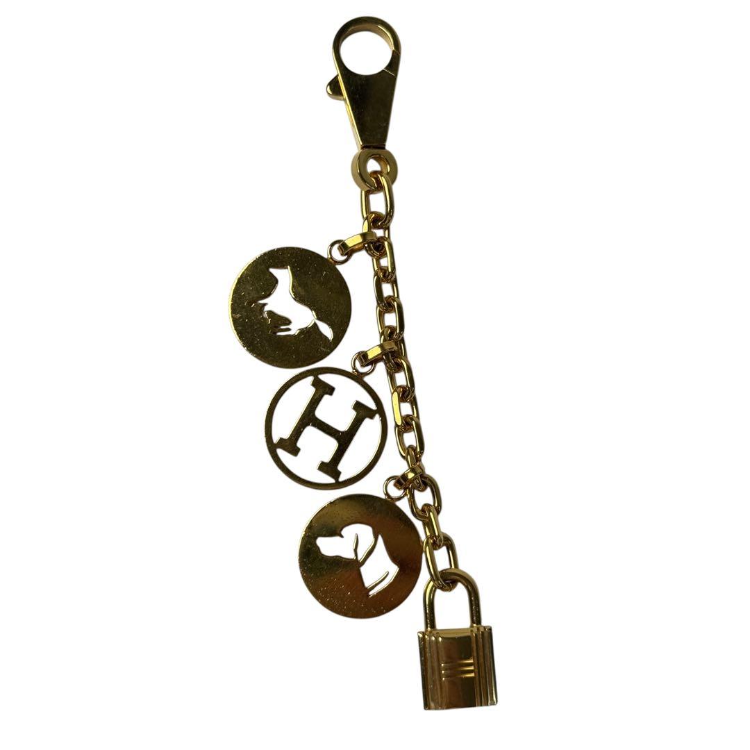 Hermes Amulet 4 Bulllock Bag Charm GD Gold — view 2