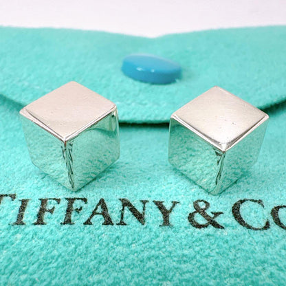 Tiffany & Co Cube Earrings In 925 Silver