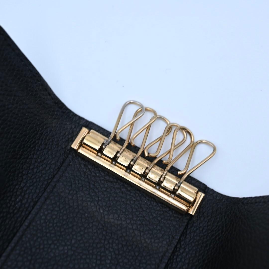 Louis Vuitton Monogram Empreinte Multicles 6 Key Case Black Key Holder